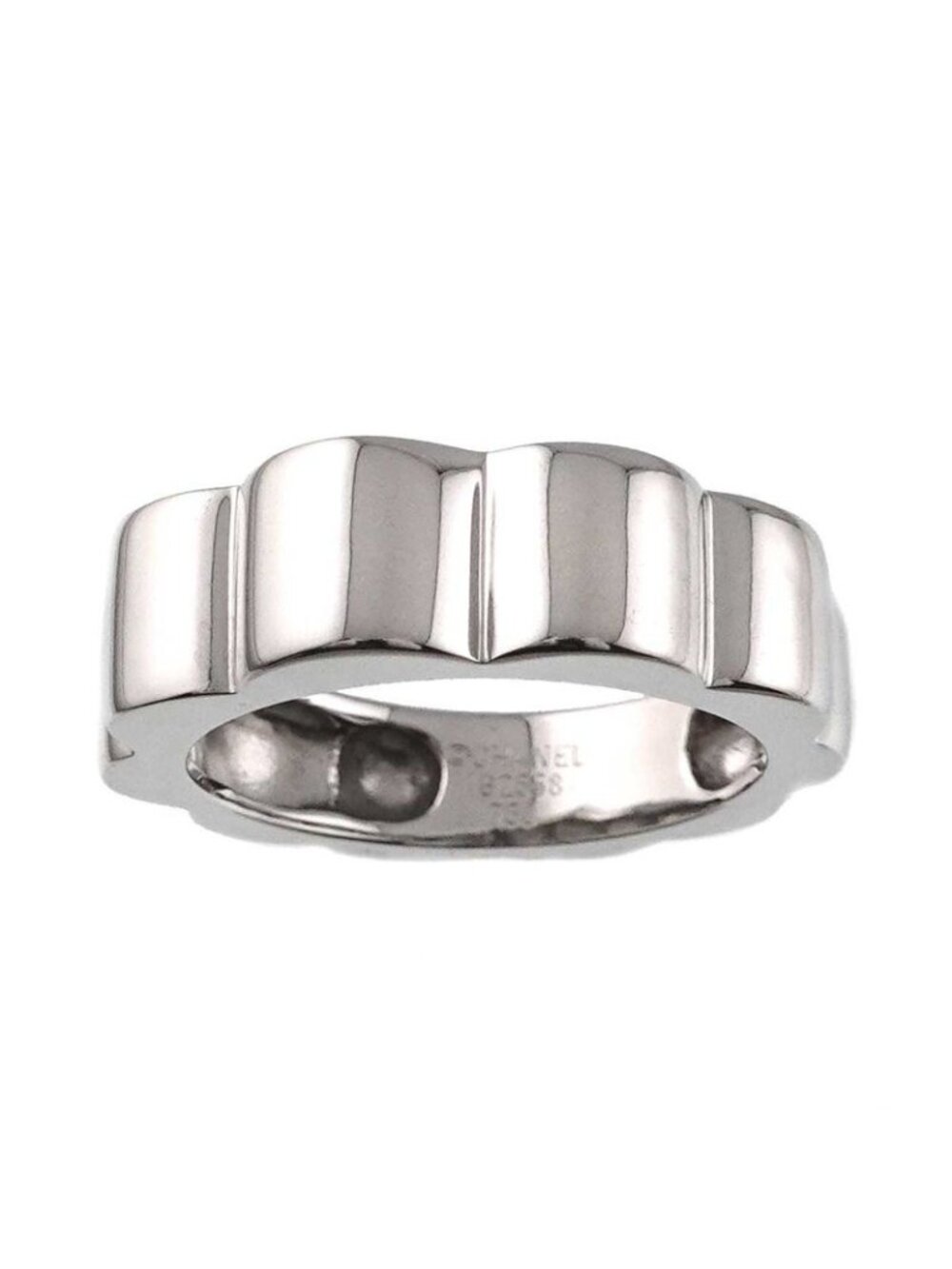 Chanel Profile Camellia Ring 18k WG White Gold 750 - Picture 2 of 9